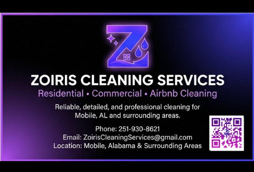 Professional Airbnb & Vacation Rental Cleaning provided by Zoiris Cleaning Services in Mobile, AL 36612
